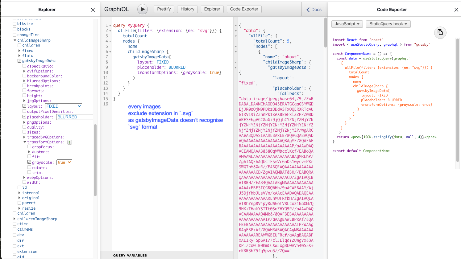 Gatsby Images Gallery